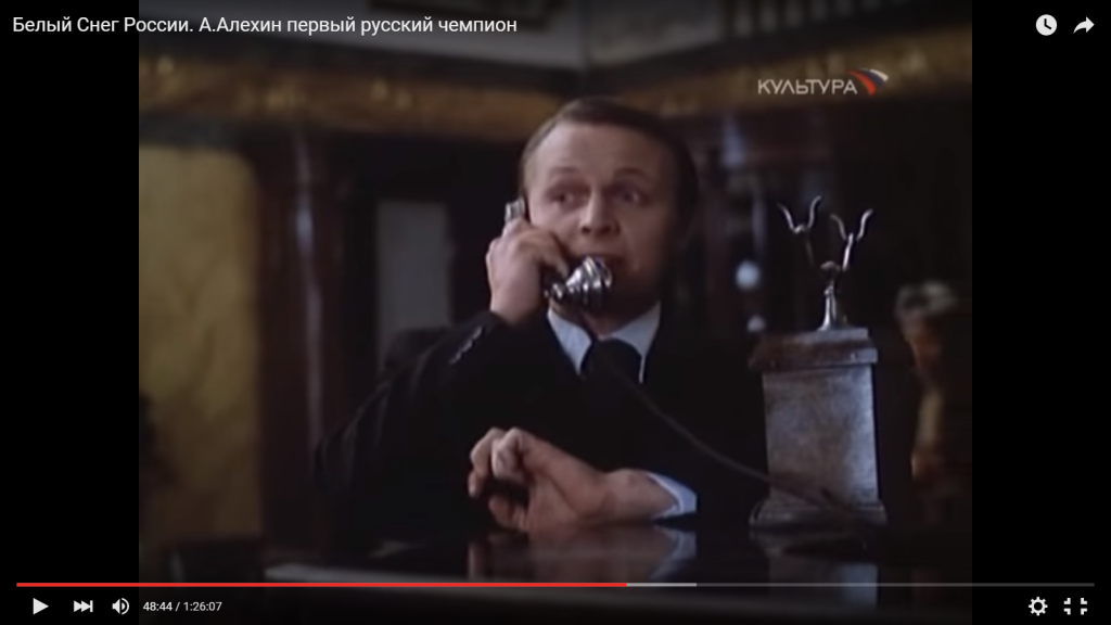 Flohr on the phone to Izvestia